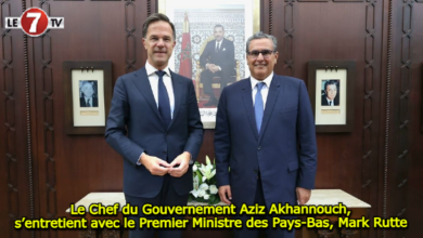 Photo of Le Chef du Gouvernement Aziz Akhannouch, s’entretient avec le Premier Ministre des Pays-Bas, Mark Rutte