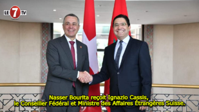 Photo of Nasser Bourita reçoit Ignazio Cassis, le Conseiller Fédéral et Ministre des Affaires Étrangères Suisse.