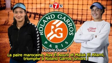 Photo of La paire marocaine, Aya El Aouni et Malak El Allami, triomphe à Roland Garros juniors !