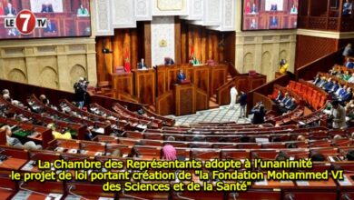 Photo of La Chambre des Représentants adopte à l’unanimité le projet de loi portant création de « la Fondation Mohammed VI des Sciences et de la Santé »