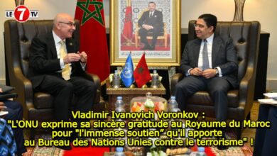 Photo of Vladimir Ivanovich Voronkov : « L’ONU exprime sa sincère gratitude au Royaume du Maroc pour « l’immense soutien” qu’il apporte au Bureau des Nations Unies contre le terrorisme » !