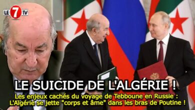 Photo of Les enjeux cachés du voyage de Tebboune en Russie : L’Algérie se jette « corps et âme » dans les bras de Poutine !