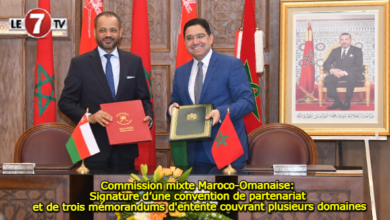 Photo of Commission mixte Maroco-Omanaise: Signature d’une convention de partenariat et de trois mémorandums d’entente couvrant plusieurs domaines