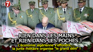 Photo of L’économie algérienne s’effondre,…la junte militaire organise « le grand déni » !