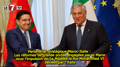 Photo of Partenariat stratégique Maroc-Italie : Les réformes de grande portée engagées par le Maroc sous l’impulsion de Sa Majesté le Roi Mohammed VI saluées par l’Italie