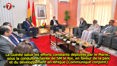 Photo of La Guinée salue les efforts constants déployés par le Maroc, sous la conduite éclairée de SM le Roi, en faveur de la paix et du développement en Afrique (Communiqué conjoint)