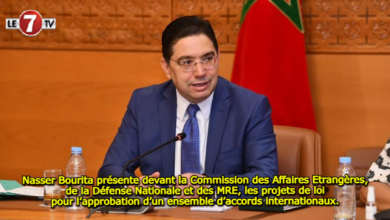 Photo of Nasser Bourita présente devant la Commission des Affaires Etrangères, de la Défense Nationale et des MRE, les projets de loi pour l’approbation d’un ensemble d’accords internationaux.