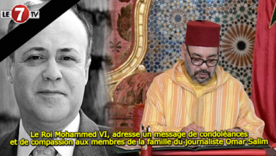 Photo of Le Roi Mohammed VI, adresse un message de condoléances et de compassion aux membres de la famille du journaliste Omar Salim