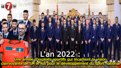 Photo of L’an 2022: Une année d’exploits sportifs qui incarnent la vision clairvoyante de SM le Roi pour le développement du sport national