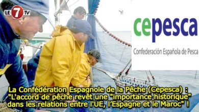 Photo of La Confédération Espagnole de la Pêche (Cepesca) : « L’accord de pêche revêt une « importance historique » dans les relations entre l’UE, l’Espagne et le Maroc » ! 