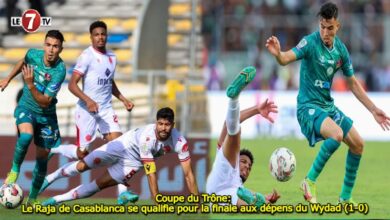 Photo of Coupe du Trône: Le Raja de Casablanca se qualifie pour la finale aux dépens du Wydad (1-0)