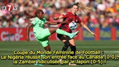 Photo of Coupe du Monde Féminine de Football : Le Nigéria réussit son entrée face au Canada (0-0), la Zambie ridiculisée par le Japon (0-5) !