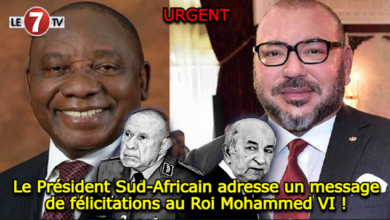 Photo of Le Président Sud-Africain adresse un message de félicitations au Roi Mohammed VI !