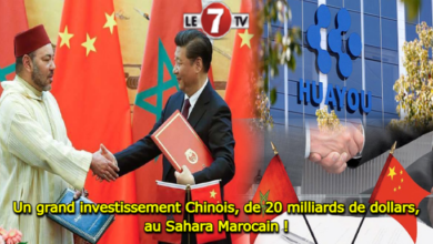 Photo of Un grand investissement Chinois, de 20 milliards de dollars, au Sahara Marocain !