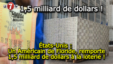 Photo of États-Unis : Un Américain de Floride, remporte 1,5 milliard de dollars à la loterie !