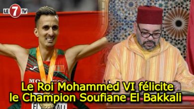 Photo of Le Roi Mohammed VI félicite le Champion Soufiane El Bakkali