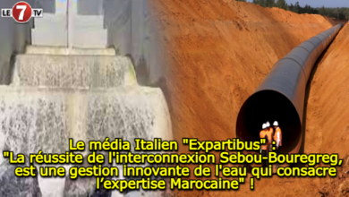 Photo of Le média Italien « Expartibus » : « La réussite de l’interconnexion Sebou-Bouregreg, est une gestion innovante de l’eau qui consacre l’expertise Marocaine » !