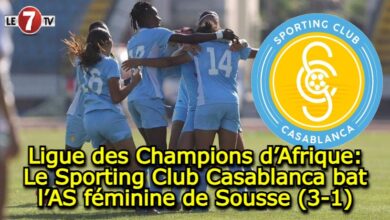 Photo of Ligue des Champions d’Afrique: Le Sporting Club Casablanca, bat l’AS féminine de Sousse (3-1)