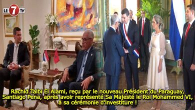 Photo of Rachid Talbi El Alami, reçu par le nouveau Président du Paraguay, Santiago Pena, après avoir représenté Sa Majesté le Roi Mohammed VI, à sa cérémonie d’investiture !