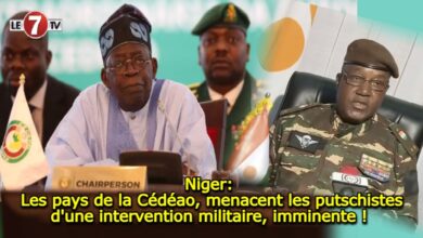 Photo of Niger: Les pays de la Cédéao, menacent les putschistes d’une intervention militaire, imminente ! 