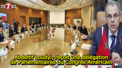 Photo of Abdeltif Loudyi, reçoit une délégation de Parlementaires du Congrès Américain