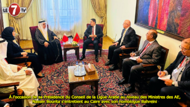 Photo of À l’occasion de sa Présidence du Conseil de la Ligue Arabe au niveau des Ministres des AE, Nasser Bourita s’entretient au Caire avec son homologue Bahreïni