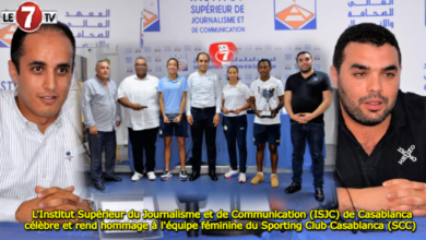 Photo of L’Institut Supérieur de Journalisme et de Communication (ISJC) de Casablanca célèbre et rend hommage à l’équipe féminine du Sporting Club Casablanca (SCC)