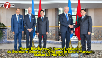 Photo of Nasser Bourita reçoit l’Envoyé Personnel du Secrétaire Général de l’ONU pour le Sahara Marocain, Staffan DE MISTURA !