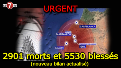 Photo of Séisme d’Al Haouz : 2901 morts et 5530 blessés (nouveau bilan actualisé) !