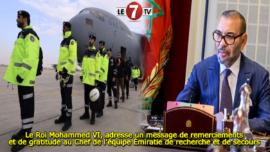 Photo of Le Roi Mohammed VI, adresse un message de remerciements et de gratitude au Chef de l’équipe Émiratie de recherche et de secours
