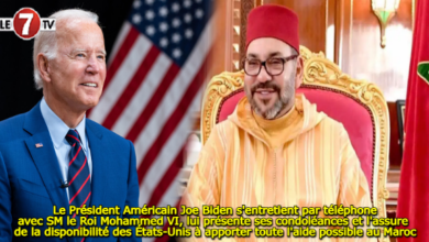 Photo of Le Président Américain Joe Biden s’entretient par téléphone avec SM le Roi Mohammed VI et lui présente ses condoléances