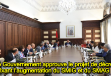Photo of Le Gouvernement approuve le projet de décret fixant l’augmentation du SMIG et du SMAG !