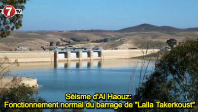 Photo of Séisme d’Al Haouz: Fonctionnement normal du barrage de « Lalla Takerkoust » !