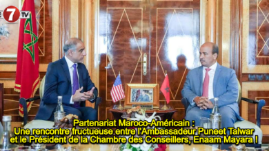 Photo of Partenariat Maroco-Américain : Une rencontre fructueuse entre l’Ambassadeur Puneet Talwar et le Président de la Chambre des Conseillers, Enaam Mayara !