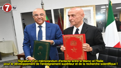 Photo of Signature d’un mémorandum d’entente entre le Maroc et l’Italie pour le développement de l’enseignement supérieur et de la recherche scientifique !