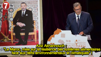 Photo of Aziz Akhannouch : « Le Maroc, mise sur la résilience des systèmes alimentaires face aux défis environnementaux et climatiques » !