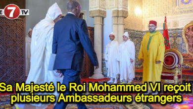 Photo of Sa Majesté le Roi Mohammed VI reçoit plusieurs Ambassadeurs étrangers