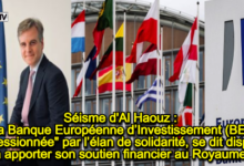 Photo of Séisme d’Al Haouz : La Banque Européenne d’Investissement (BEI) « impressionnée » par l’élan de solidarité, se dit disposée à apporter son soutien financier au Royaume à court et à long termes