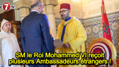 Photo of SM le Roi Mohammed VI reçoit plusieurs Ambassadeurs étrangers !