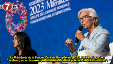 Photo of La Présidente de la Banque Centrale Européenne (BCE), Christine Lagarde : « Le Maroc, est un bon exemple en matière de développement des infrastructures » !