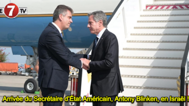 Photo of Arrivée du Secrétaire d’État Américain Antony Blinken en Israël !