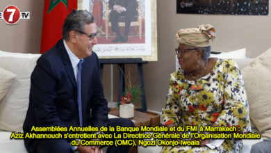 Photo of Assemblées Annuelles de la Banque Mondiale et du FMI à Marrakech : Aziz Akhannouch s’entretient avec La Directrice Générale de l’Organisation Mondiale du Commerce (OMC), Ngozi Okonjo-Iweala