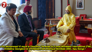 Photo of Sa Majesté le Roi Mohammed VI reçoit la Directrice Générale du Fonds Monétaire International (FMI), Kristalina Georgieva et le Président de la Banque Mondiale (BM), Ajay Banga !