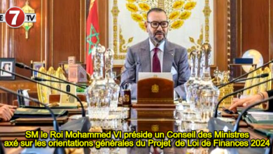 Photo of SM le Roi Mohammed VI préside un Conseil des Ministres axé sur les orientations générales du Projet  de Loi de Finances 2024