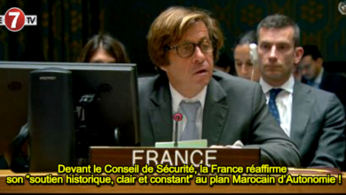 Photo of Devant le Conseil de Sécurité, la France réaffirme son “soutien historique, clair et constant” au plan Marocain d’Autonomie !