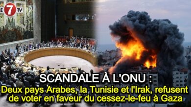 Photo of Deux pays Arabes, la Tunisie et l’Irak, refusent de voter en faveur du cessez-le-feu à Gaza !!!!