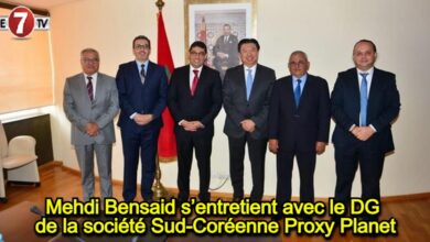 Photo of Mehdi Bensaid s’entretient avec le DG de la société Sud-Coréenne Proxy Planet