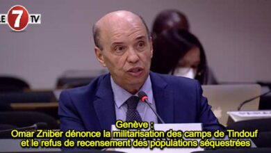 Photo of Genève : Omar Zniber dénonce la militarisation des camps de Tindouf et le refus de recensement des populations séquestrées