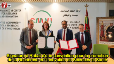 Photo of Signature à Rabat d’une convention pour la promotion de la Recherche et l’Innovation en Sciences et Santé