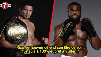 Photo of Rico Verhoeven défend son titre ce soir : « Je suis à 100% et prêt à y aller ! »